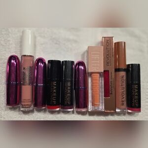 Makeup Revolution Lipstick Collection - Bold Red and Soft Pink